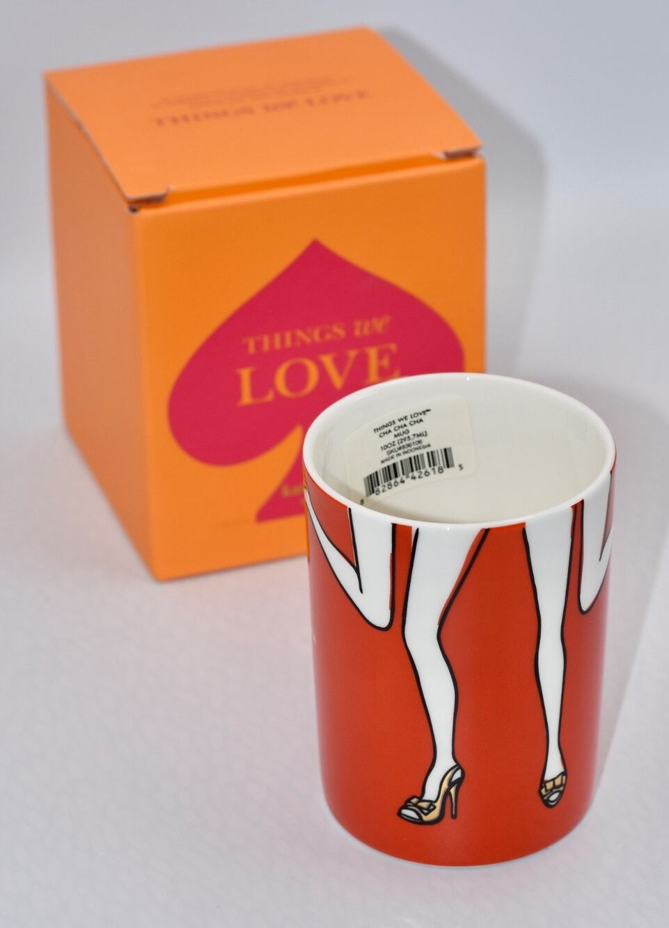 Kate Spade Things We Love Cha Cha Cha 10 oz. Coffee Tea Cup Mug Lenox NIB